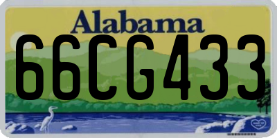 AL license plate 66CG433