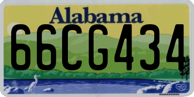 AL license plate 66CG434