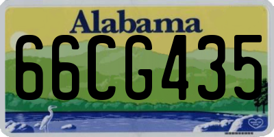 AL license plate 66CG435