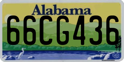 AL license plate 66CG436