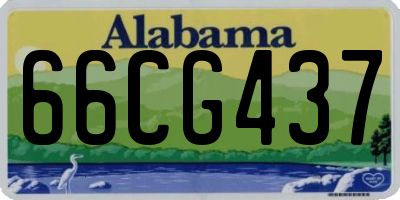 AL license plate 66CG437