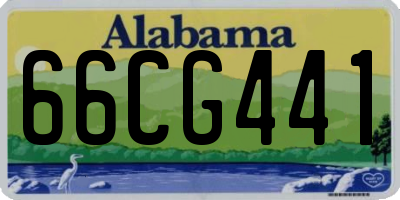 AL license plate 66CG441