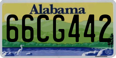AL license plate 66CG442