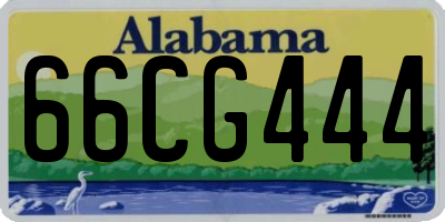 AL license plate 66CG444