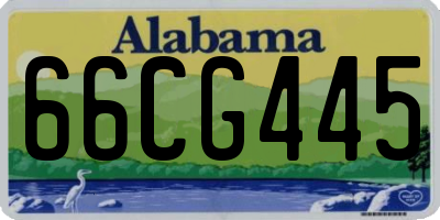 AL license plate 66CG445