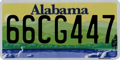 AL license plate 66CG447