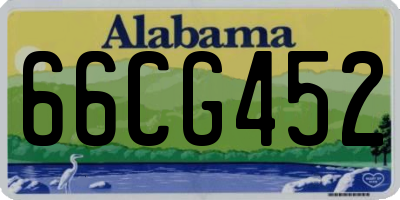 AL license plate 66CG452