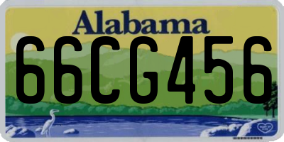 AL license plate 66CG456