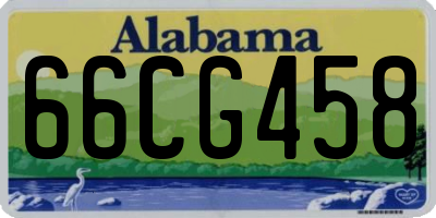 AL license plate 66CG458