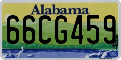 AL license plate 66CG459