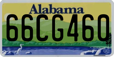 AL license plate 66CG460