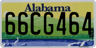 AL license plate 66CG464