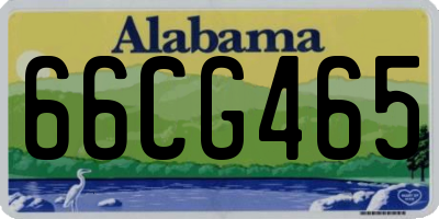 AL license plate 66CG465