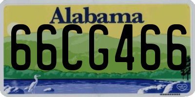 AL license plate 66CG466
