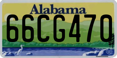 AL license plate 66CG470