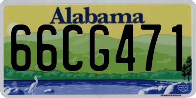 AL license plate 66CG471