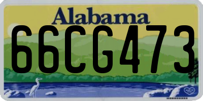AL license plate 66CG473