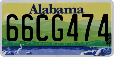 AL license plate 66CG474