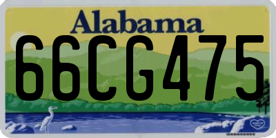 AL license plate 66CG475
