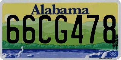 AL license plate 66CG478