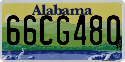 AL license plate 66CG480