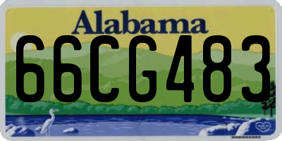 AL license plate 66CG483