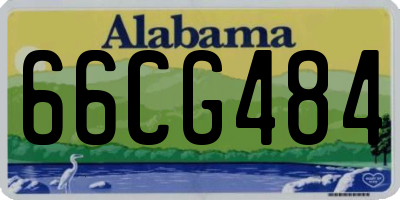 AL license plate 66CG484