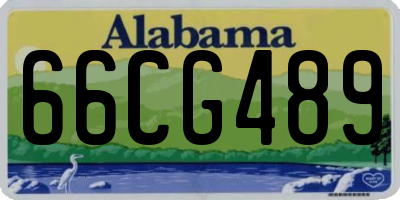 AL license plate 66CG489