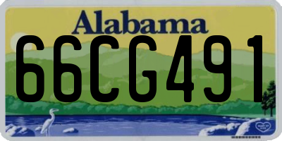 AL license plate 66CG491