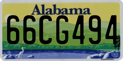 AL license plate 66CG494