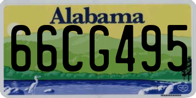 AL license plate 66CG495