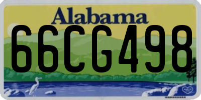 AL license plate 66CG498
