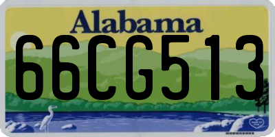 AL license plate 66CG513