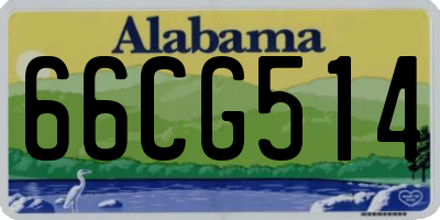 AL license plate 66CG514