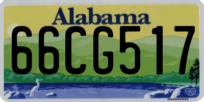 AL license plate 66CG517