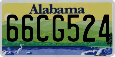 AL license plate 66CG524