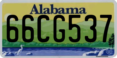 AL license plate 66CG537