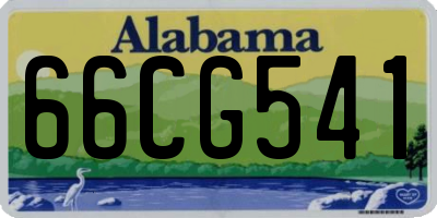 AL license plate 66CG541