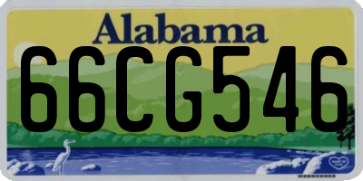 AL license plate 66CG546