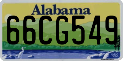 AL license plate 66CG549