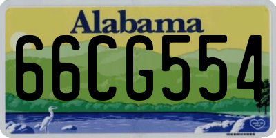 AL license plate 66CG554