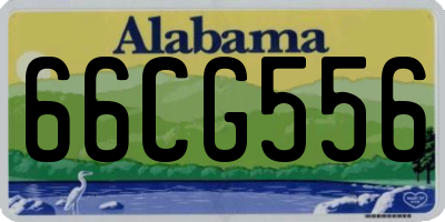 AL license plate 66CG556