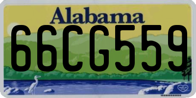 AL license plate 66CG559