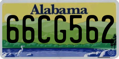 AL license plate 66CG562