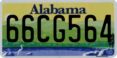 AL license plate 66CG564