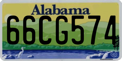 AL license plate 66CG574