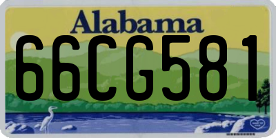 AL license plate 66CG581