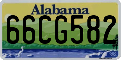 AL license plate 66CG582