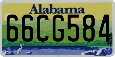 AL license plate 66CG584