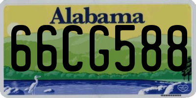 AL license plate 66CG588